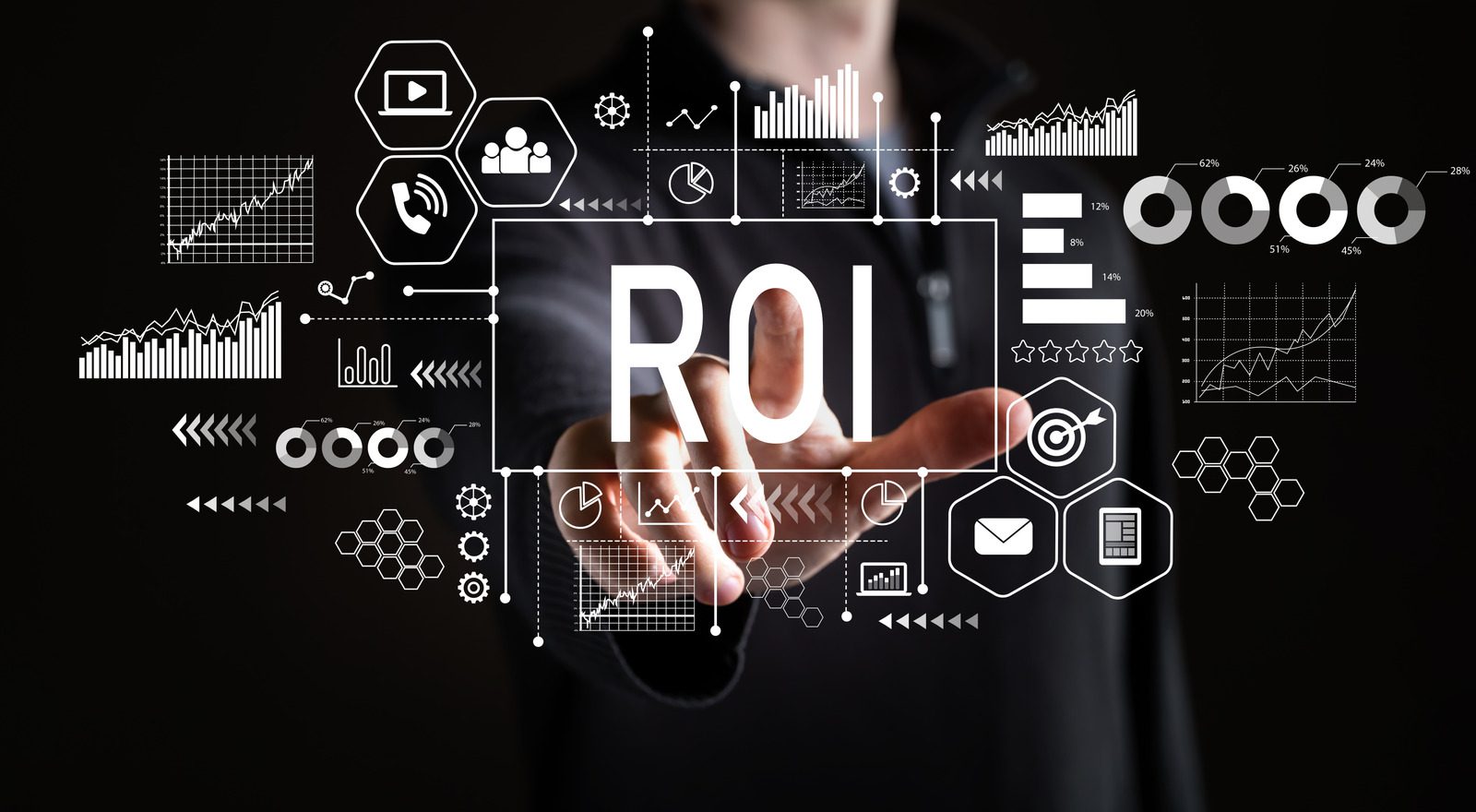ROI with businessman